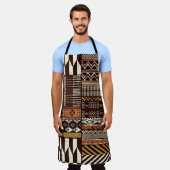 Stoffpatchwork im afrikanischen Stammesstil abstra Schürze (Getragen)
