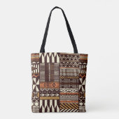 Stoffpatchwork im afrikanischen Stammesstil abstra Tasche (Rückseite)