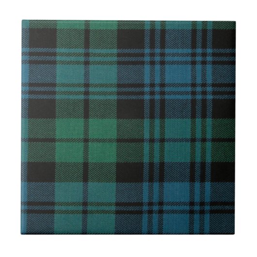 Stoffric Tartan Keramik Tile Fliese (Vorderseite)