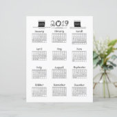 Stoffschrauben des Schriftartes 2019 Schwarz-weiß (Stehend Vorderseite)