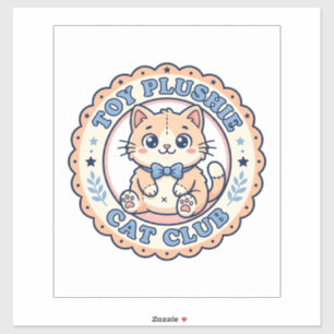 Stoffspielzeug Katze Niedliche Katze T-Shirt Desig Aufkleber