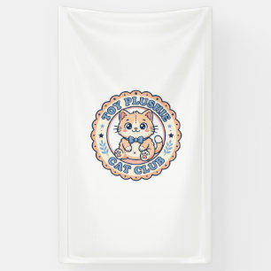 Stoffspielzeug Katze Niedliche Katze T-Shirt-Desig Banner