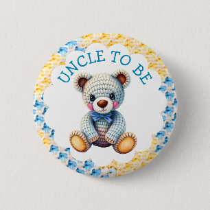Stofftiere Onkel werdende Babyparty Button