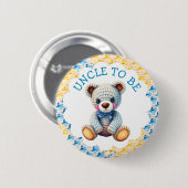 Stofftiere  | Onkel werdende Babyparty Button (Vorne & Hinten)