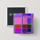 Stofftuchfarben Quadrate Button (Vorne & Hinten)