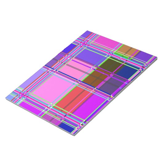 Stofftuchfarben Quadrate Notizblock (angewinkelt)
