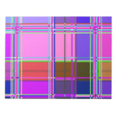 Stofftuchfarben Quadrate Notizblock (Vorderseite)
