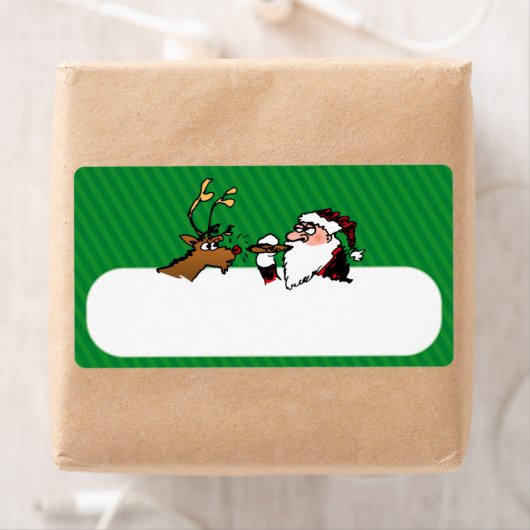 Stogie Lighting Santa Shipping Label (Insitu)