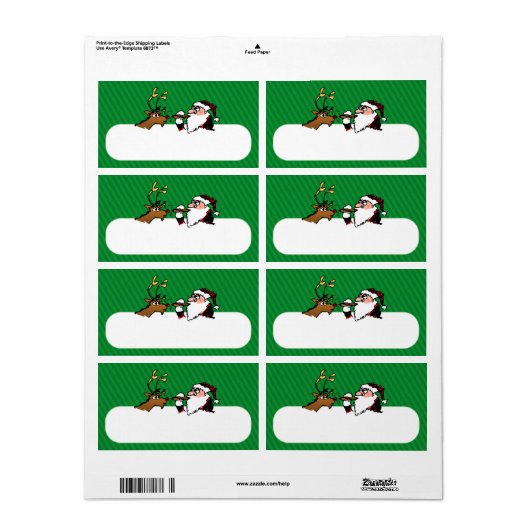Stogie Lighting Santa Shipping Label (Vorne)