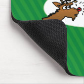 Stogie Santa Funny Cartoon Mousepad (Ecke)