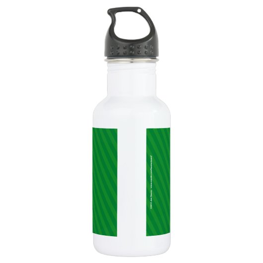 Stogie Santa Funny Cartoon Trinkflasche (Rückseite)