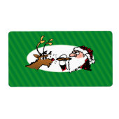 Stogie Smoking Santa Funny Green Strip Weihnachten (Vorne)