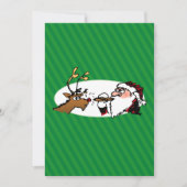 Stogie Smoking Santa Funny Green Strip Weihnachten (Vorderseite)
