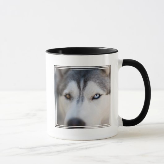 Stoiber Blick auf Alaskan Malamute Tasse (Rechts)