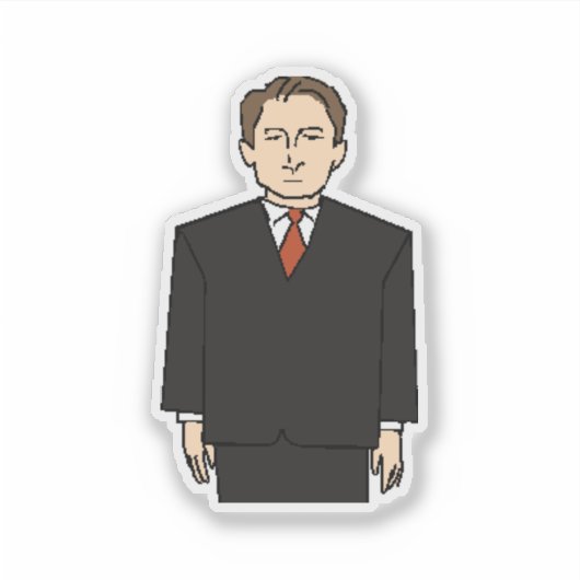 Stoic Al Gore Aufkleber (Vorderseite)
