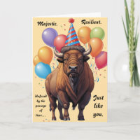 Stoic Bison Birthday Wisdom