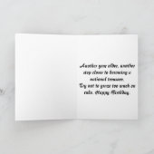 Stoic Bison Birthday Wisdom Karte (Innenseite)