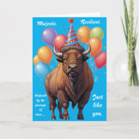 Stoic Bison Birthday Wisdom
