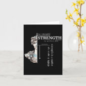 Stoic Discipline Philosophy Positive Mindset Stren Karte (Gelbe Blume)