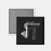 Stoic Discipline Philosophy Positive Mindset Stren Magnet (Vorderseite/Rückseite)