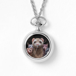 Stoic Ferrets Necklace Watch Armbanduhr