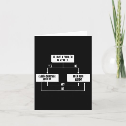 Stoic Flow Chart Philosophie Marcus Aurelius Weish Karte (Vorderseite)