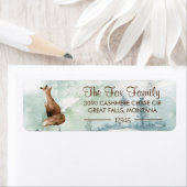 Stoic Fox Rustic Forest Rücksendeadresse (Insitu)