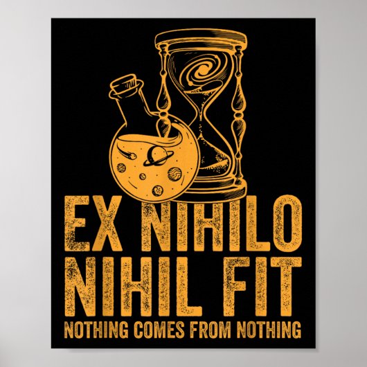Stoic Gold mit Translation Ex Nihilo Nihil Poster (Vorne)