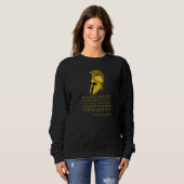 Stoic Greece Philosophy Zitat Marcus Aurelius Sto Sweatshirt (Vorne ganz)