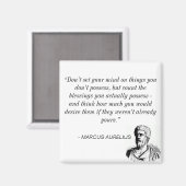 Stoic Magnet, Marcus Aurelius Magnet (Vorderseite/Rückseite)