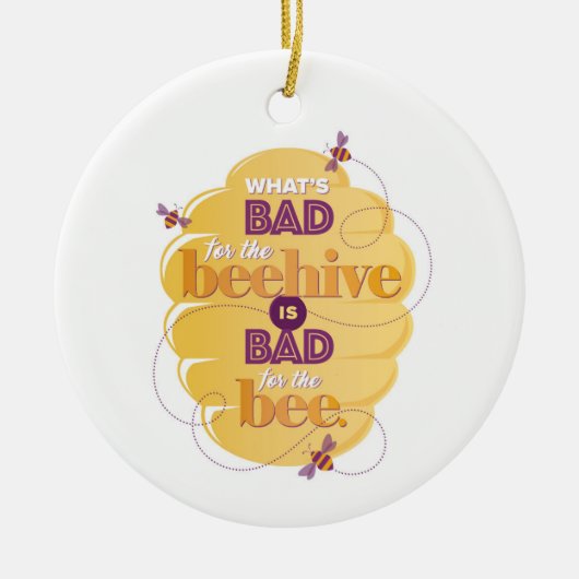 Stoic Marcus Aurelius Bad for the Beehive Ornament (Vorne)