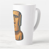 Stoic Moai Ancititude Milchtasse (Rechte Ecke)