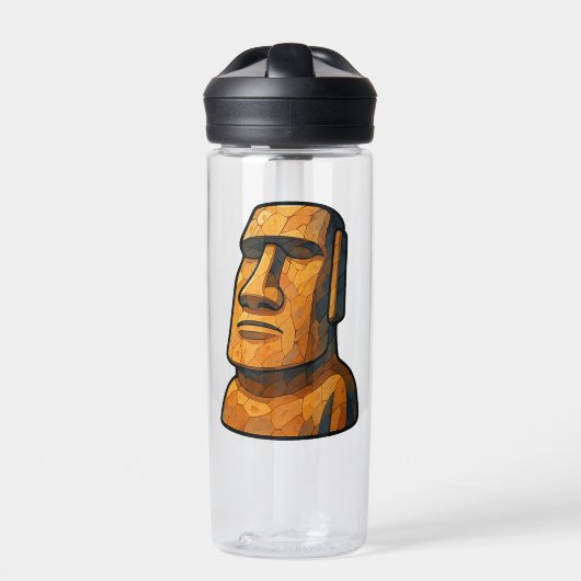 Stoic Moai Ancititude Trinkflasche (Vorderseite)
