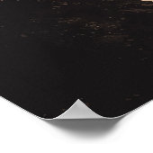 Stoic Optical Illusion Abstract Art, Cliffs, Land Poster (Ecke)