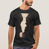 Stoic Optical Illusion Abstract Art, Cliffs, Land T-Shirt (Vorderseite)