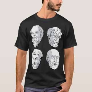 Stoic Philosophen Aurelius Socrates Seneca Epicte T-Shirt