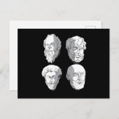 Stoic Philosophen Postkarte (Vorne/Hinten)