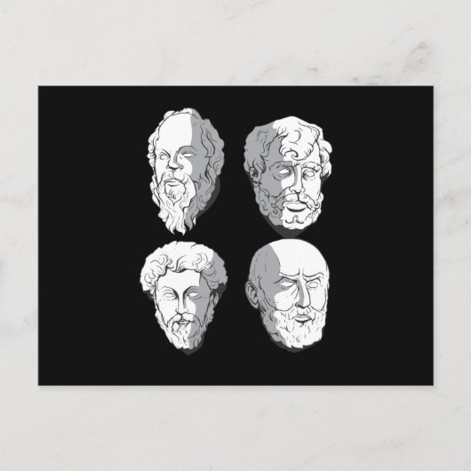 Stoic Philosophen Postkarte (Vorderseite)