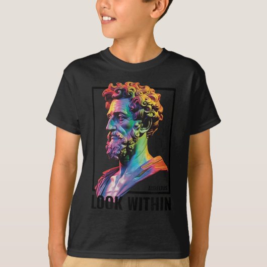 Stoic Philosopher Introspective Marcus Aurelius Qu T-Shirt (Vorderseite)