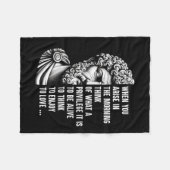 Stoic Philosopher Marcus Aurelius Shirt Motivation Fleecedecke (Vorderseite (Horizontal))