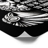 Stoic Philosopher Marcus Aurelius Shirt Motivation Poster (Ecke)