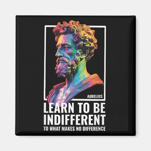 Stoic Philosopher Wisdom Marcus Aurelius Philosoph Magnet (Vorne)