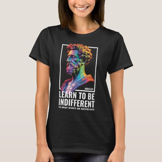 Stoic Philosopher Wisdom Marcus Aurelius Philosoph T-Shirt (Vorderseite)