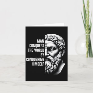 Stoic Philosopher Zeno of Citium Quote Motivationa Karte