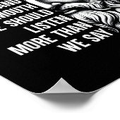 Stoic Philosopher Zeno of Citium Quote Motivationa Poster (Ecke)