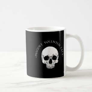 Stoic Philosophy Du Volentem Fata Skull Stoicism Q Kaffeetasse