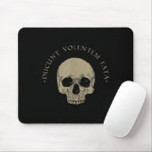 Stoic Philosophy Du Volentem Fata Skull Stoicism Q Mousepad (Mit Mouse)