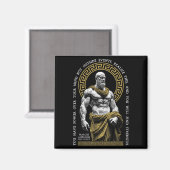 Stoic Philosophy Find Strength Marcus Aurelius Sto Magnet (Vorderseite/Rückseite)