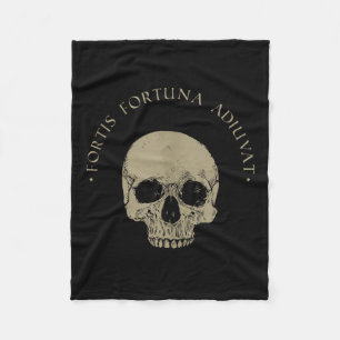 Stoic Philosophy Fortis Fortuna Adiuvat Skull Stoi Fleecedecke