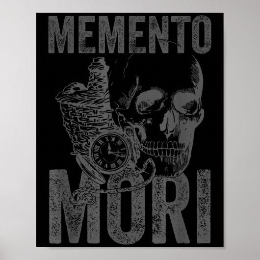 Stoic Philosophy Gray Hellenistic Stoicism Memento Poster (Vorne)